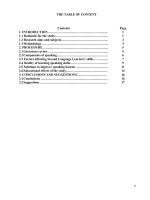 (Sáng kiến kinh nghiệm) solutions for improving speaking skills in grade 10 