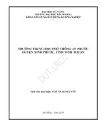 (Đồ án tốt nghiệp) trường trung học phổ thông an phước, huyện ninh phước, tỉnh ninh thuận 