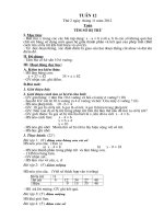 Giao an lop 2 tuan 12 2012 2013