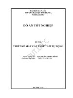 Thiết kế máy cắt thép tấm tự động 