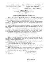 Quyet dinh thanh lap to ra de kiem tra hoc ky I