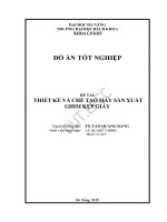 Thiết kế và chế tạo máy sản xuất ghim kẹp giấy 