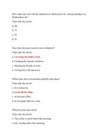 Đáp án môn nghe tiếng anh 5  đại học mở ehou