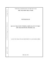 Quản lý nhà nước về phòng, chống ma túy trên địa bàn thị xã Buôn Hồ, tỉnh Đắk Lắk.