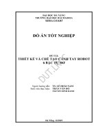 (Đồ án tốt nghiệp) thiết kế và chế tạo cánh tay robot 6 bậc tự do 