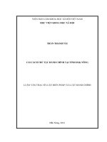 CẢI CÁCH THỦ tục HÀNH CHÍNH tại TỈNH đắk NÔNG