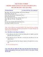 ĐÁP án TRẮC NGHIỆM tập HUẤN SGK hđ trải nghiệm hướng nghiệp 6  KNTT với cuộc sống