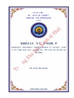 Khóa luận tốt nghiệp Quản trị kinh doanh: Đánh giá sự hài lòng của khách hàng đối với dịch vụ cung cấp sản phẩm giống của Công ty Cổ phần giống cây trồng Hà Tĩnh