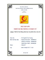 Thiết kế hệ thống phân loại sản phẩm theo màu sắc