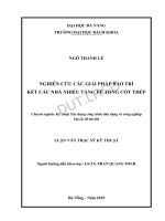 (Luận văn thạc sĩ) nghiên cứu các giải pháp bảo trì kết cấu nhà nhiều tầng bê tông cốt thép 