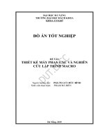 Thiết kế máy phay CNC và nghiên cứu lập trình nâng cao macro 