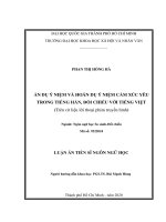 Ẩn dụ ý niệm và hoán dụ ý niệm cảm xúc yêu trong tiếng hàn, đối chiếu với tiếng việt trên cứ liệu lời thoại phim truyền hình (luận án tiến sĩ ngôn ngữ học) 