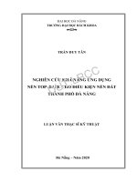 (Luận văn thạc sĩ) nghiên cứu khả năng ứng dụng nền top–base cho điều kiện nền đất thành phố đà nẵng 