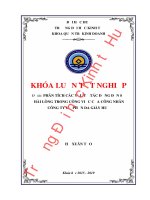 Khóa luận tốt nghiệp Quản trị kinh doanh: Phân tích các yếu tố ảnh hưởng đến sự hài lòng trong công việc của công nhân công ty cổ phần Da giày Huế