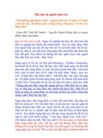 chuyen nguoi QUET RAC