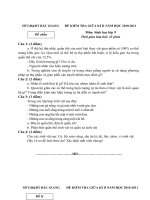 De thi khao sat giua ki II sinh 9 SGD Bac giang