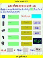 Bai tap trac nghiem Tin hoc