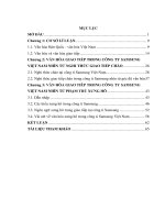 Văn hóa giao tiếp ở công ty samsung việt nam (trường hợp samsung thái nguyên) 