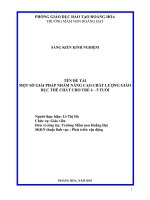 (Sáng kiến kinh nghiệm) một số giải pháp nhằm nâng cao chất lượng giáo dục thể chất cho trẻ 4 5 tuổi 