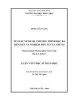 Tứ giác newton phương trình bậc ba liên kết và nghiệm hữu tỉ của chúng 