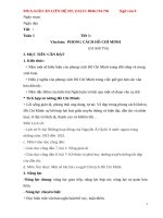 Giáo án ngữ văn  9 ky 1   CV 5512 chuẩn 2022 