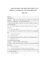 BÁO CÁO THỰC TẬP NHÂN VIÊN CÔNG TY CỔ PHẦN TƯ VẤN KINH TẾ XÂY DỰNG ĐÔNG BẮC