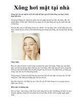 Xong hoi mat tai nha