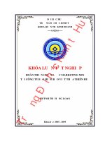 Khóa luận tốt nghiệp Quản trị kinh doanh: Hoàn thiện chiến lược marketing mix tại Công ty Bảo Việt Thừa Thiên Huế