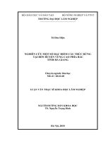 (Luận văn thạc sĩ) nghiên cứu một số đặc điểm cấu trúc rừng tại bốn huyện vùng cao phía bắc tỉnh hà giang 