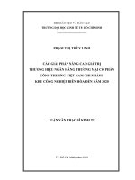 Tài liệu luận văn Các Giải Pháp Nâng Cao Giá Trị Thương Hiệu Ngân Hàng