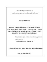 Tài liệu luận văn Trách Nhiệm Xã Hội Của Doanh Nghiệp Tác Động