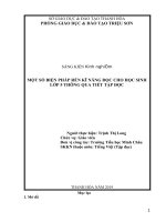 (Sáng kiến kinh nghiệm) một số biện pháp rèn kĩ năng đọc cho học sinh lớp 5 thông qua tiết tập đọc 
