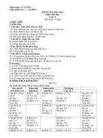 DE KIEM TRA KY I HOA 9