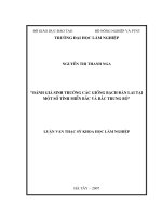 (Luận văn thạc sĩ) đánh giá sinh trưởng các giống bạch đàn lai tại một số tỉnh miền bắc và bắc trung bộ 