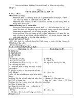 Giáo án môn toán HKI lớp 2 bộ sách kết nối tri thức với cuộc sống