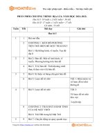 Tải Phân phối chương trình môn Địa lí 6 Sách Kết nối tri thức với cuộc sống - HoaTieu.vn