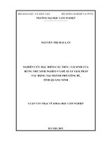 (Luận văn thạc sĩ) nghiên cứu đặc điểm cấu trúc, tái sinh của rừng thứ sinh nghèo và đề xuất giải pháp tác động tại thành phố uông bí, tỉnh quảng ninh​ 