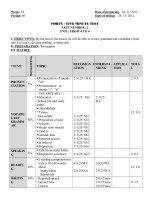 Tuan 14 English 8 Tiet 40 Test