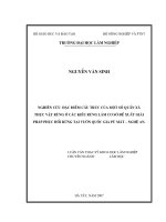 (Luận văn thạc sĩ) nghiên cứu đặc điểm cấu trúc của một số quần xã thực vật rừng ở các kiểu rừng làm cơ sở đề xuất giải pháp phục hồi rừng tại vườn quốc gia pù mát   nghệ an​ 