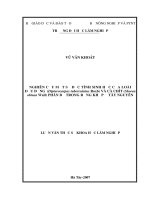 (Luận văn thạc sĩ) nghiên cứu một số đặc tính sinh học của loài dầu đồng (dipterocarpus tuberculatus roxb) và cà chít (shorea obtusa wall) phân bố trong rừng khộp ở tây nguyên​ 