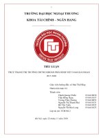 TCH302 2 nhóm03  thực trạng thị trường chứng khoán phái sinh việt nam 2017   2020