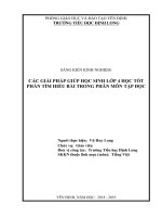 (Sáng kiến kinh nghiệm) các giải pháp giúp học sinh lớp 4 học tốt phần tìm hiểu bài trong phân môn tập đọc 
