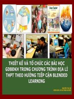 Thiet ke va xay dung cac chuong trinh Blended leaningtrong GDBDKH