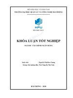 Khóa luận tốt nghiệp tài chính ngân hàng phân tích tình hình tài chính và một số biện pháp cải thiện tình hình tài chính tại công ty cổ phần vận tải xăng dầu VIPCO 