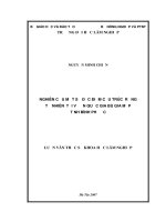 (Luận văn thạc sĩ) nghiên cứu một số đặc điểm cấu trúc rừng tự nhiên tại vườn quôc gia bù gia mập tỉnh bình phước 