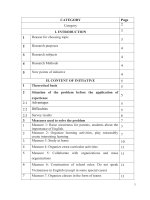 (Sáng kiến kinh nghiệm) some measures help students at grade 4 of lanh canh town primary school improve english speaking skill  