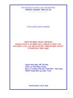 (Sáng kiến kinh nghiệm) một số biện pháp chỉ đạo nhằm nâng cao hiệu quả câu lạc bộ em yêu thích môn toán ở trường tiểu học  