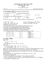 De DA KT HK 1 Toan 6