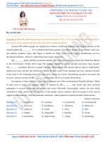 Cô vũ mai phương tuyển chọn câu hỏi điền từ vào đoạn văn hay và đặc sắc  FULL lời giải chi tiết (phần 5) 