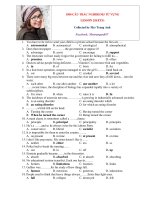 36  1500 câu TRẮC NGHIỆM LUYỆN THI THPTQG  LESSON 2 KEYS 